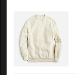 J. CREW | Heritage Fleece 14 oz Crewneck Sweatshirt Sea Sand Light Beige Men’s S